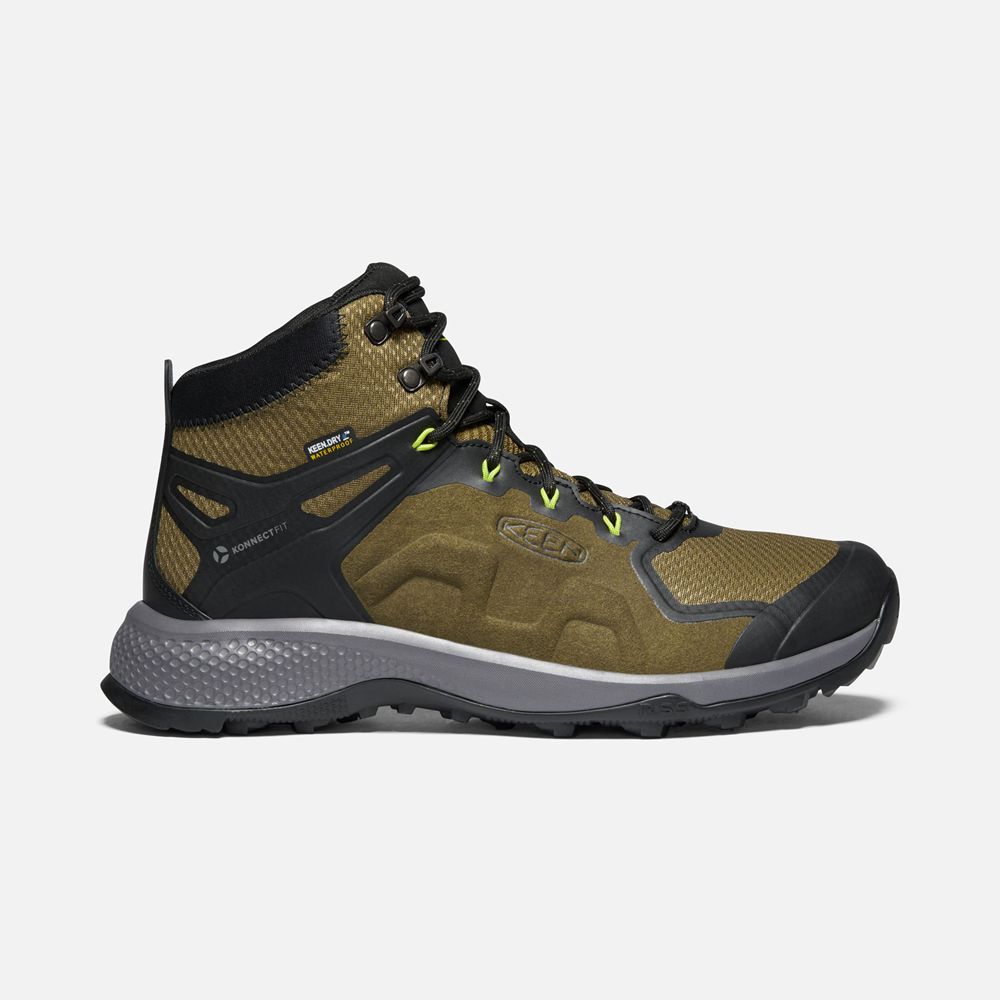 Botas de Seguridad Keen Mexico Verde Oscuro Oliva - Hombre Explore Waterproof - TH8139074